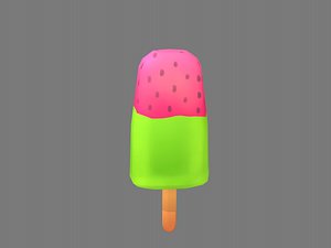 ice cream watermelon 3D model