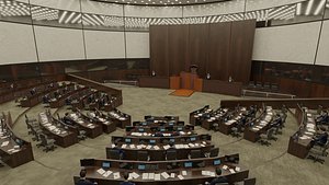 VR Conference Room Council Parliament Control Room