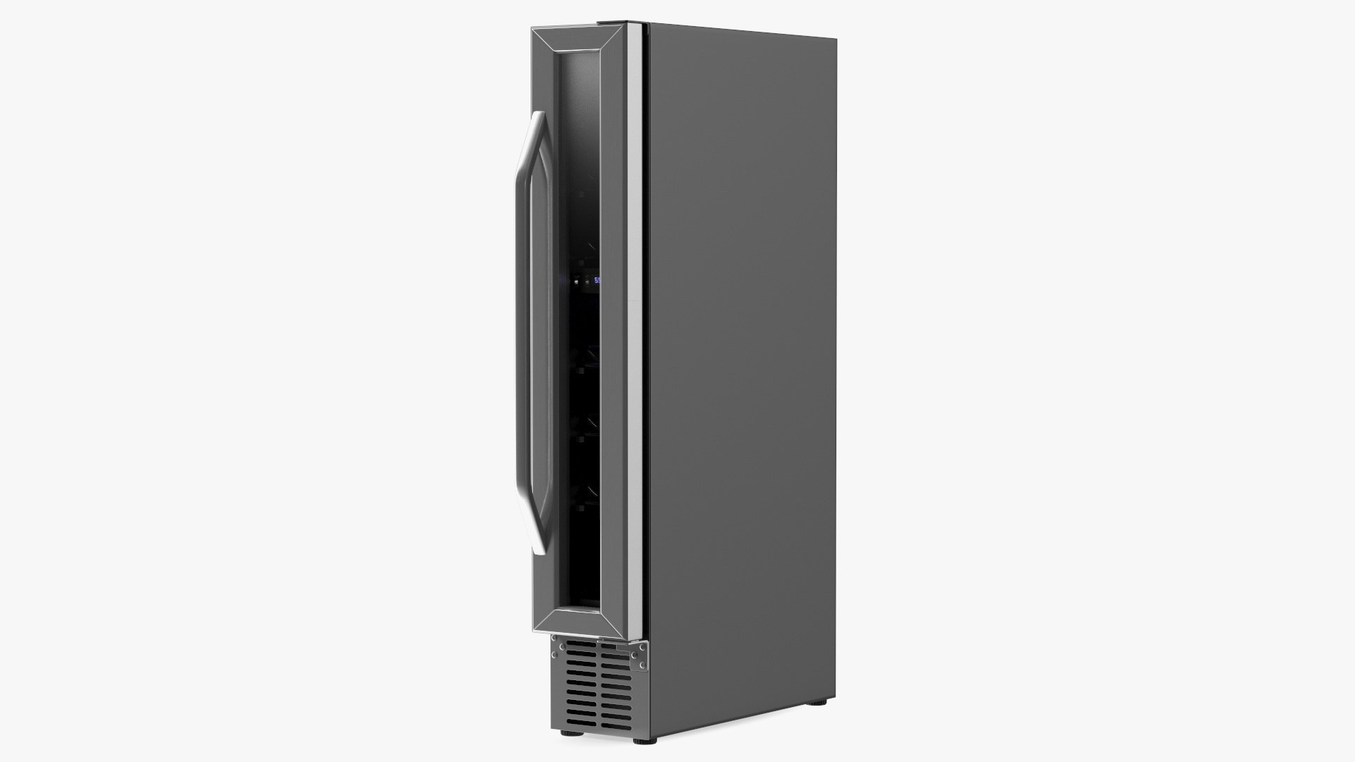 Slim Vertical Built in Wine Cooler 3D model preview