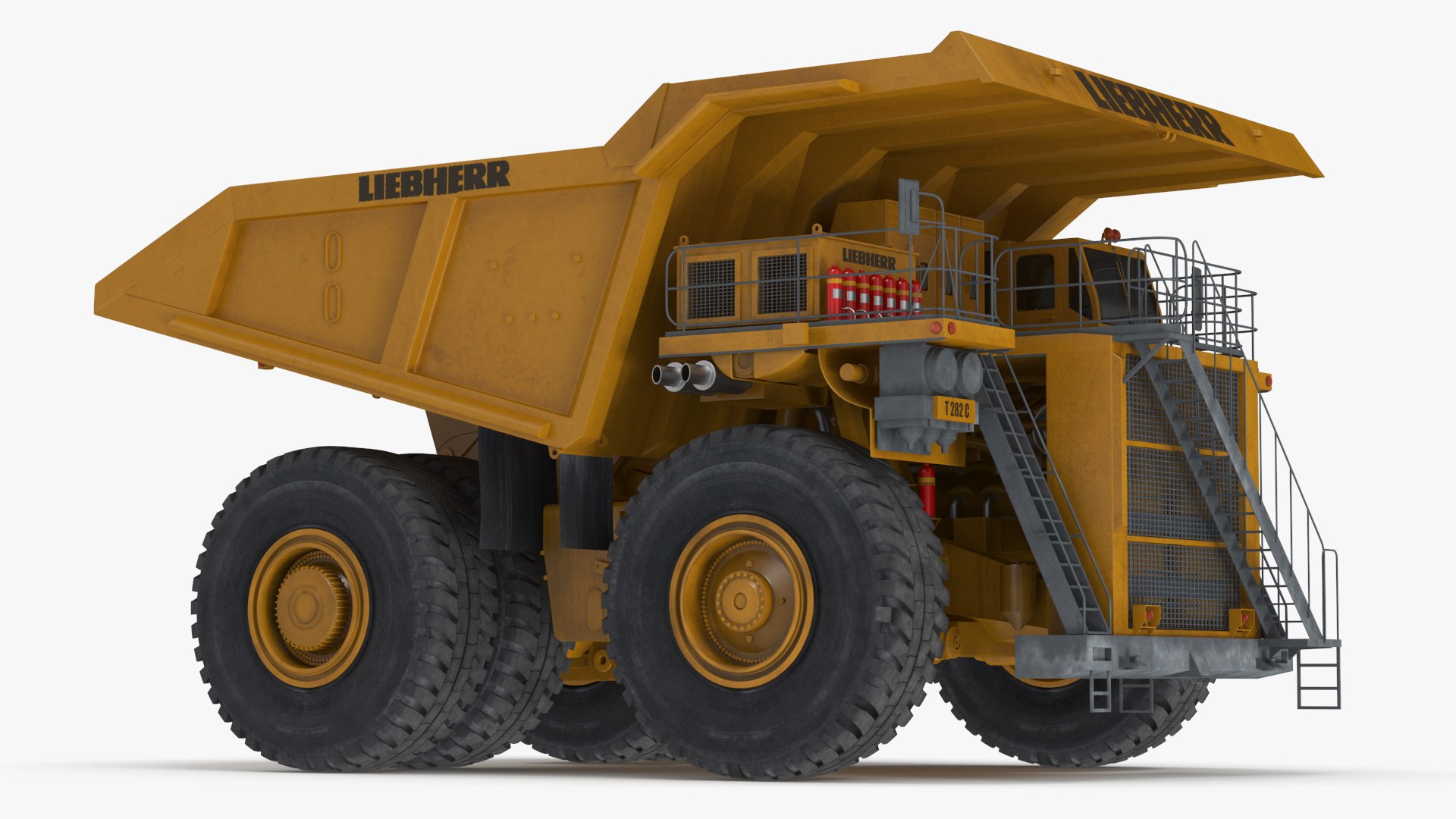 Liebherr T 282C Mining Truck 3D model preview