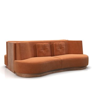 Mid Century Banquette Booth PBR