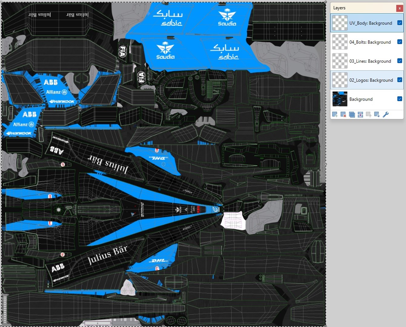 Formula E Season 10 2023 - 2024 Race Car Collection 3D model https://p.turbosquid.com/ts-thumb/Jx/Yg4tWF/pO/layersshowcar/jpg/1703071436/1920x1080/fit_q87/6913890040daa558d13d768e1d9b80b5875cca99/layersshowcar.jpg
