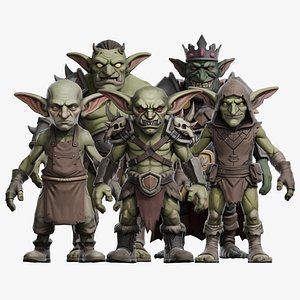 Stylized Goblin Characters Pack