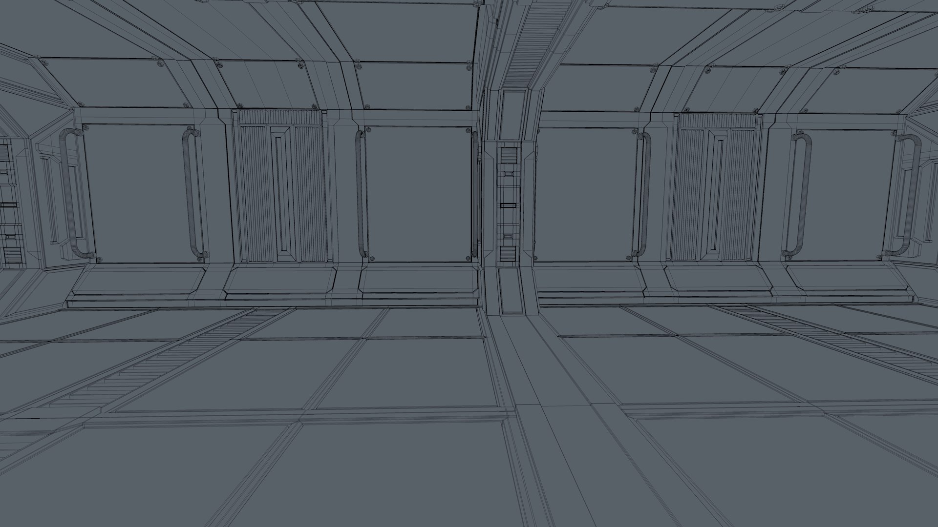 Sci Fi Corridor 3D Model - TurboSquid 2233980