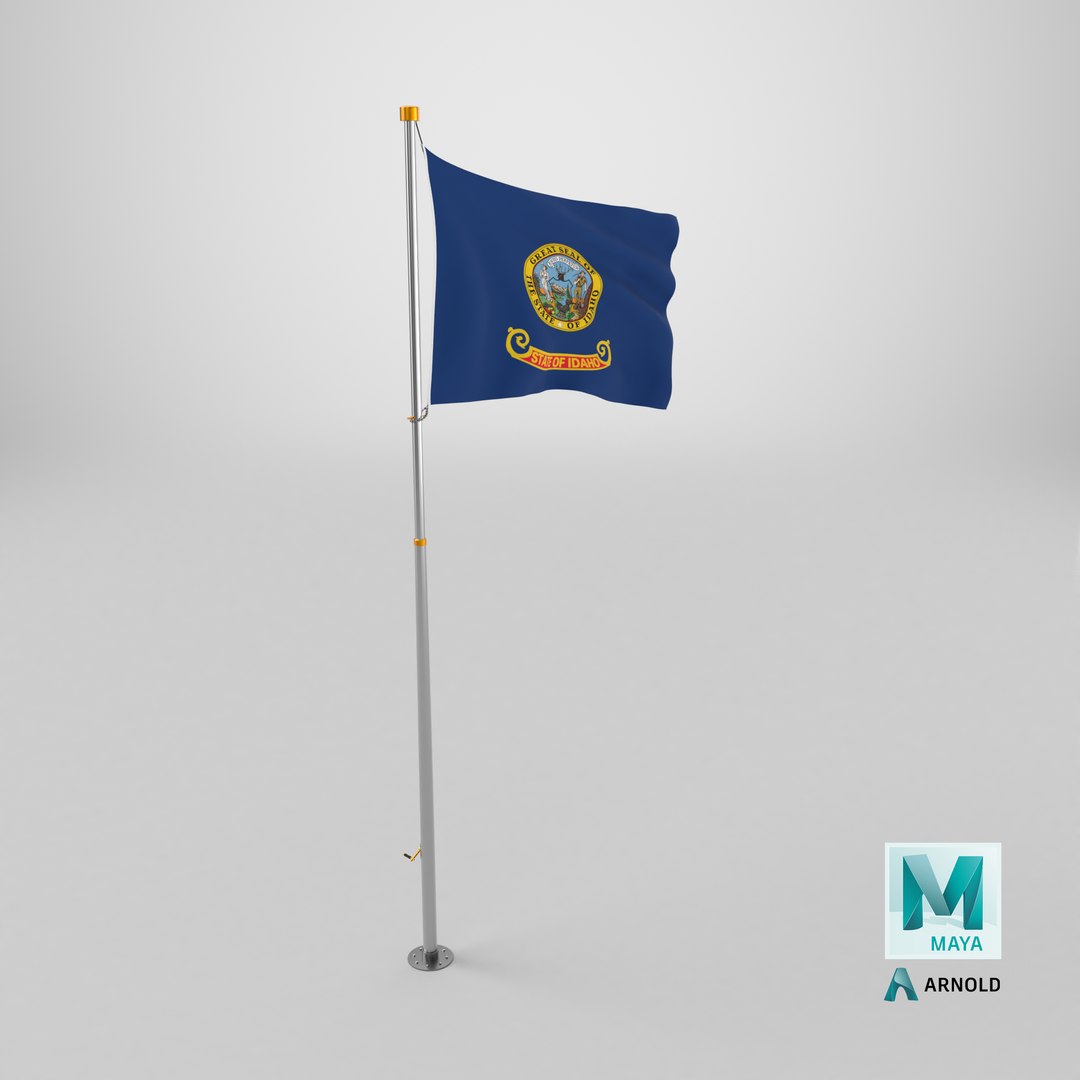 3D Pole Flag Idaho model https://p.turbosquid.com/ts-thumb/Jx/eyIW6Y/nF/stemcell_maya_arnold_render/png/1726581845/1920x1080/fit_q87/41f1bdc69150e9cd38cc39643001117424546461/stemcell_maya_arnold_render.jpg