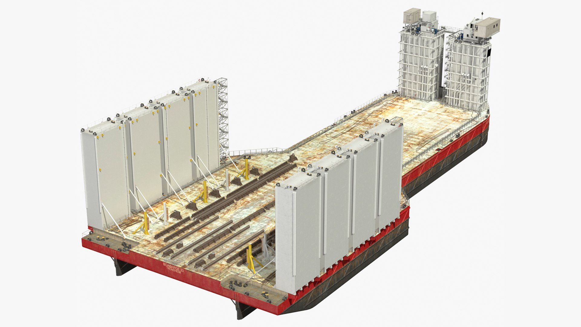 Heavyweight Barge 3D model preview
