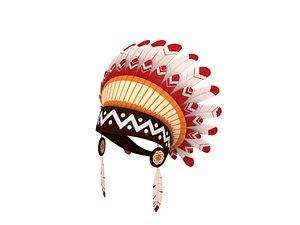 native american headdress 3D model