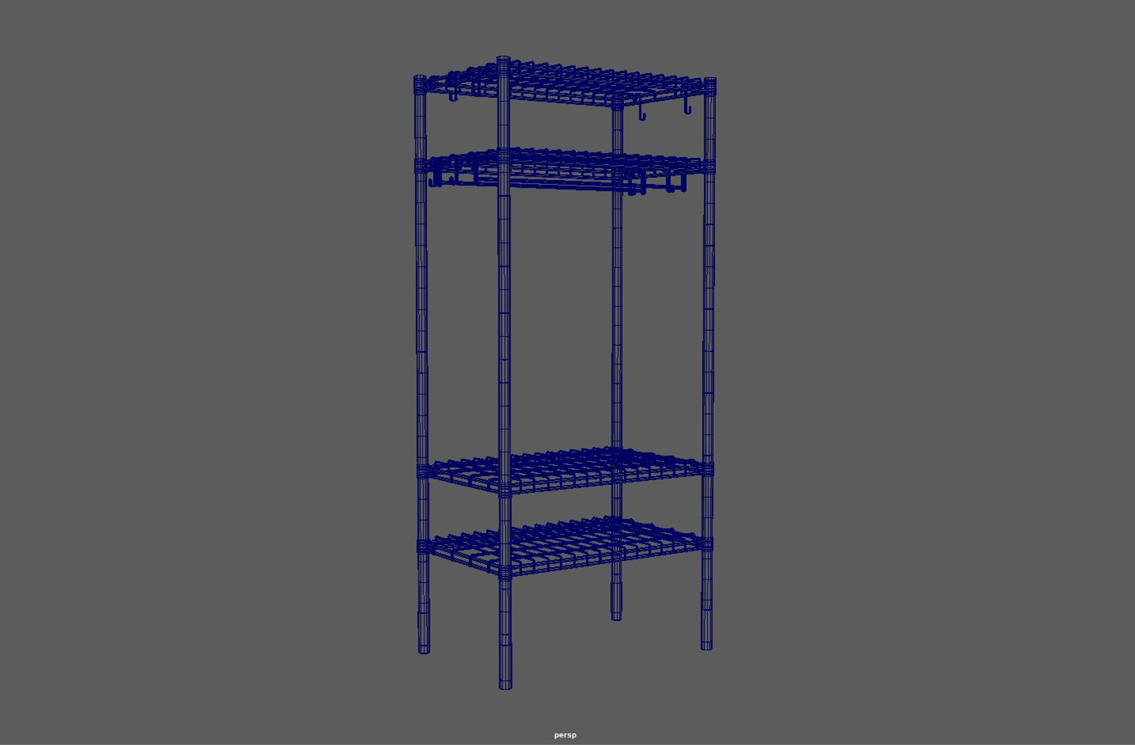 3D Stainless Steel Wire Rack - TurboSquid 2296232