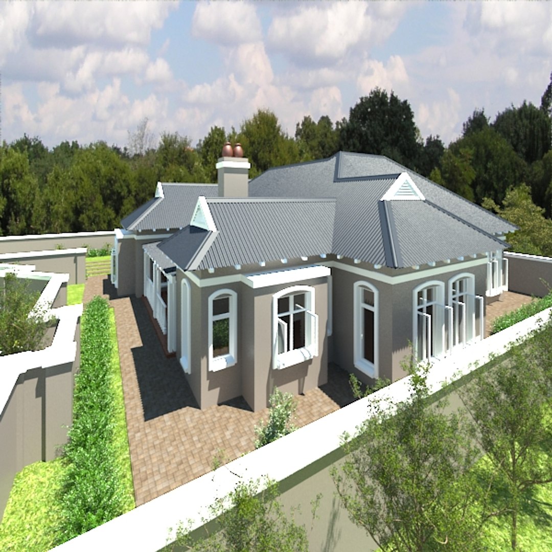 3d Model Of Country Farm House