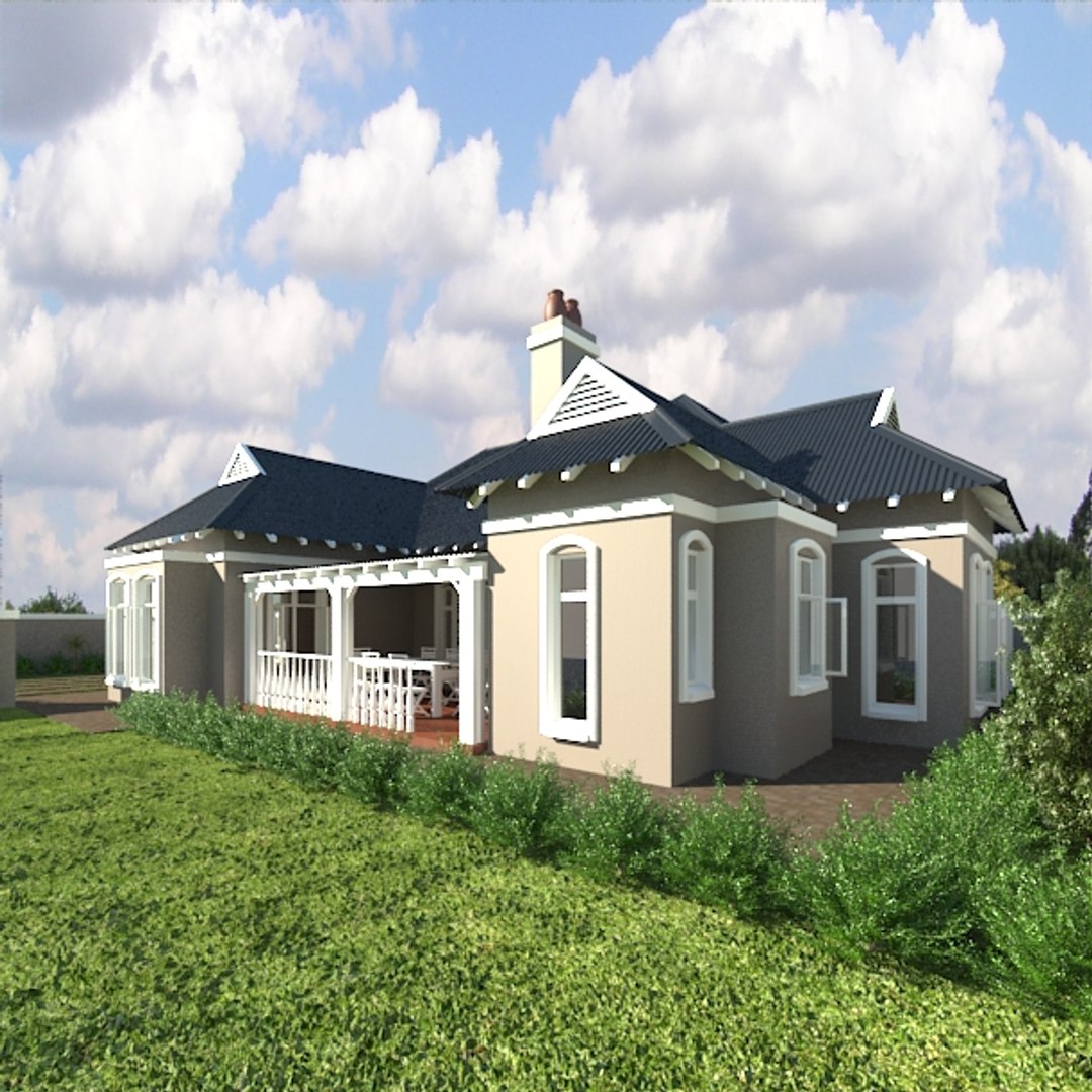 3d Model Of Country Farm House