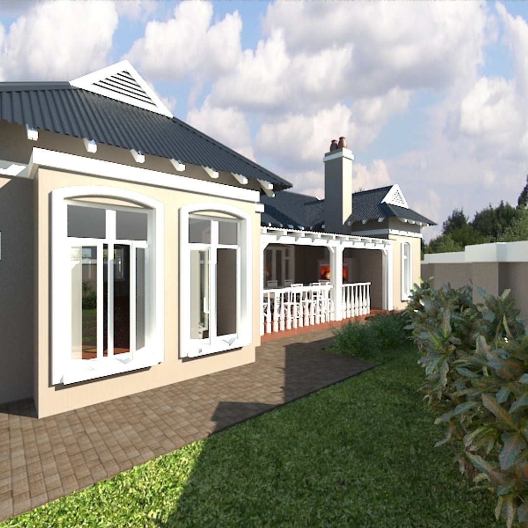 3d Model Of Country Farm House