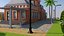 Low Poly Cartoon Train Station