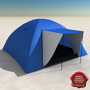 camping tent v2 3d 3ds