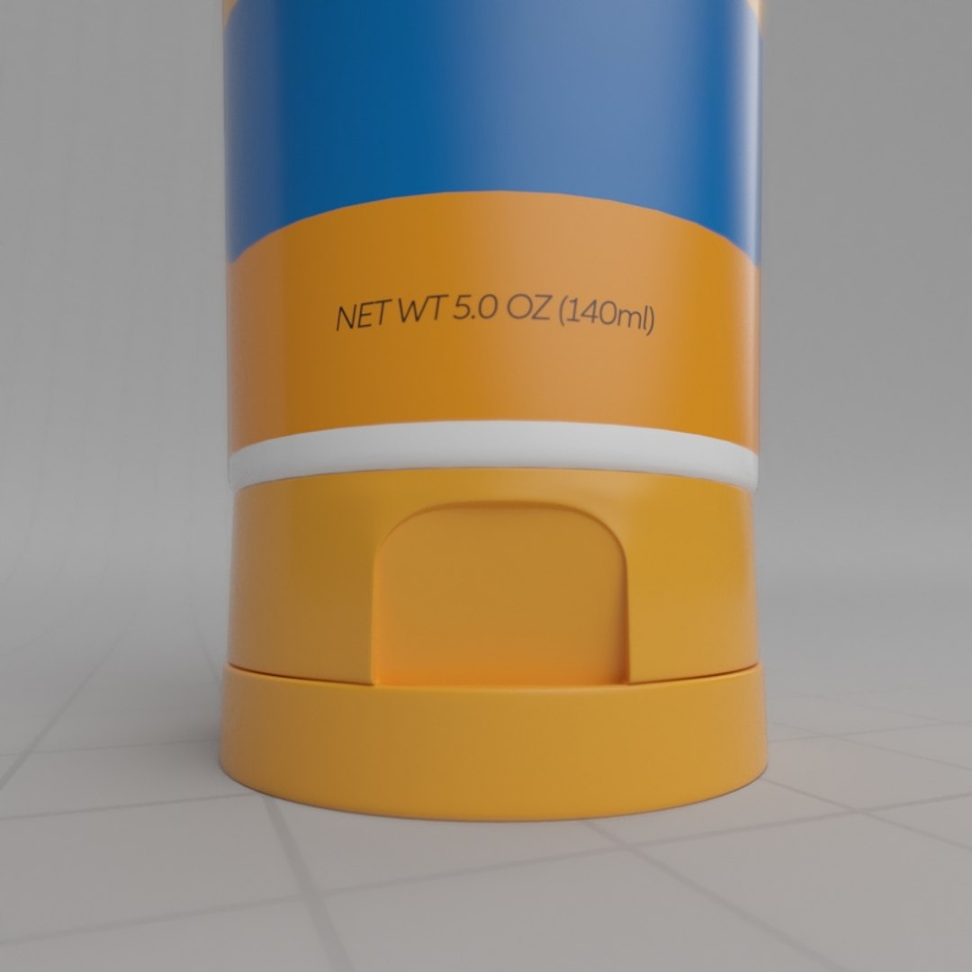 3D Model Sunscreen Container - TurboSquid 1591811