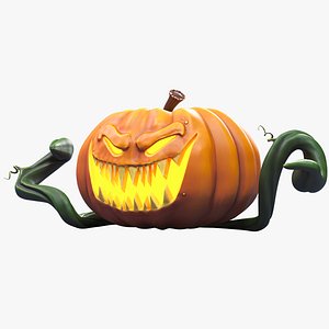 Stylized Halloween Pumpkin