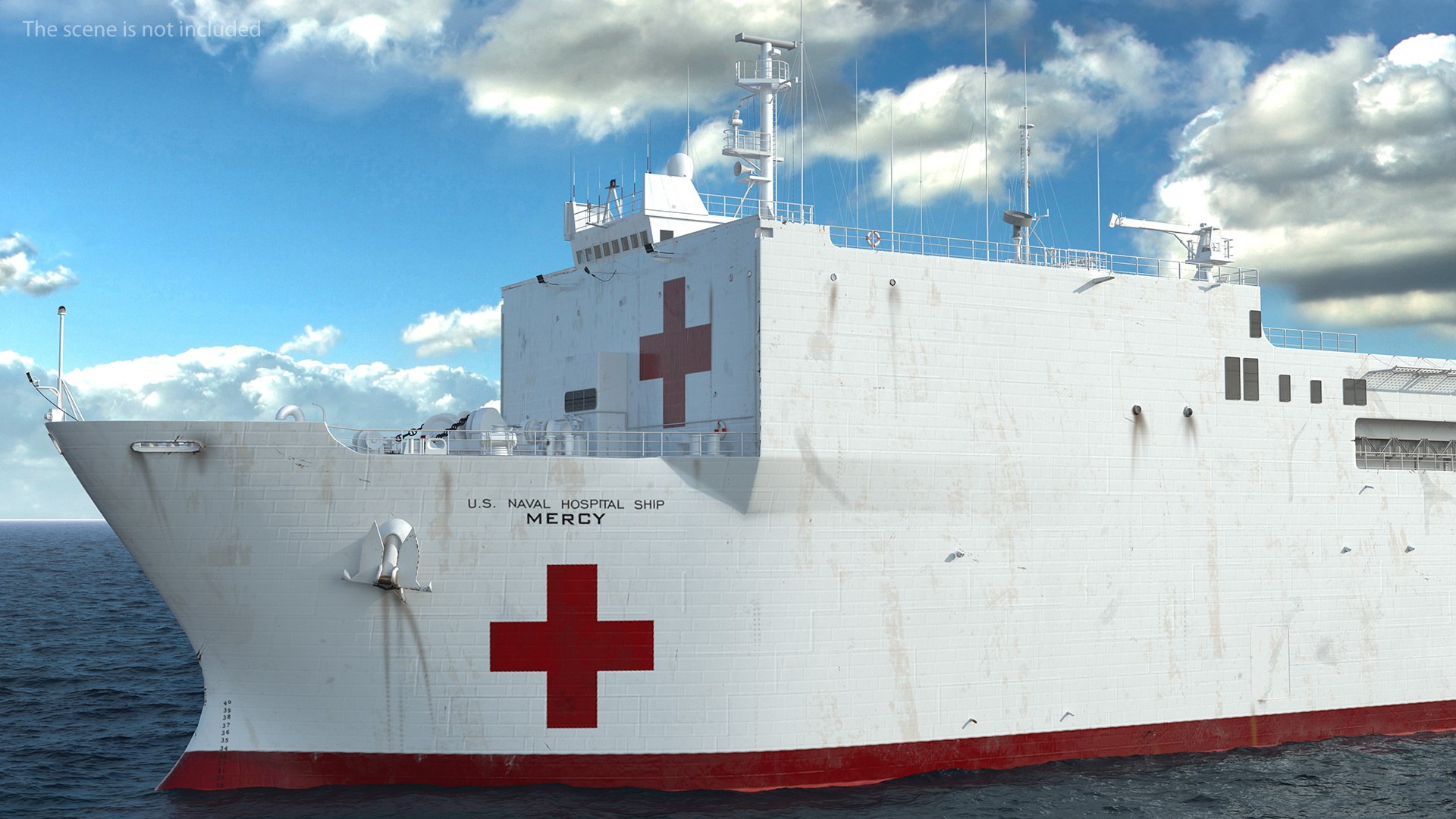 Usns mercy t ah 3D model - TurboSquid 1605795