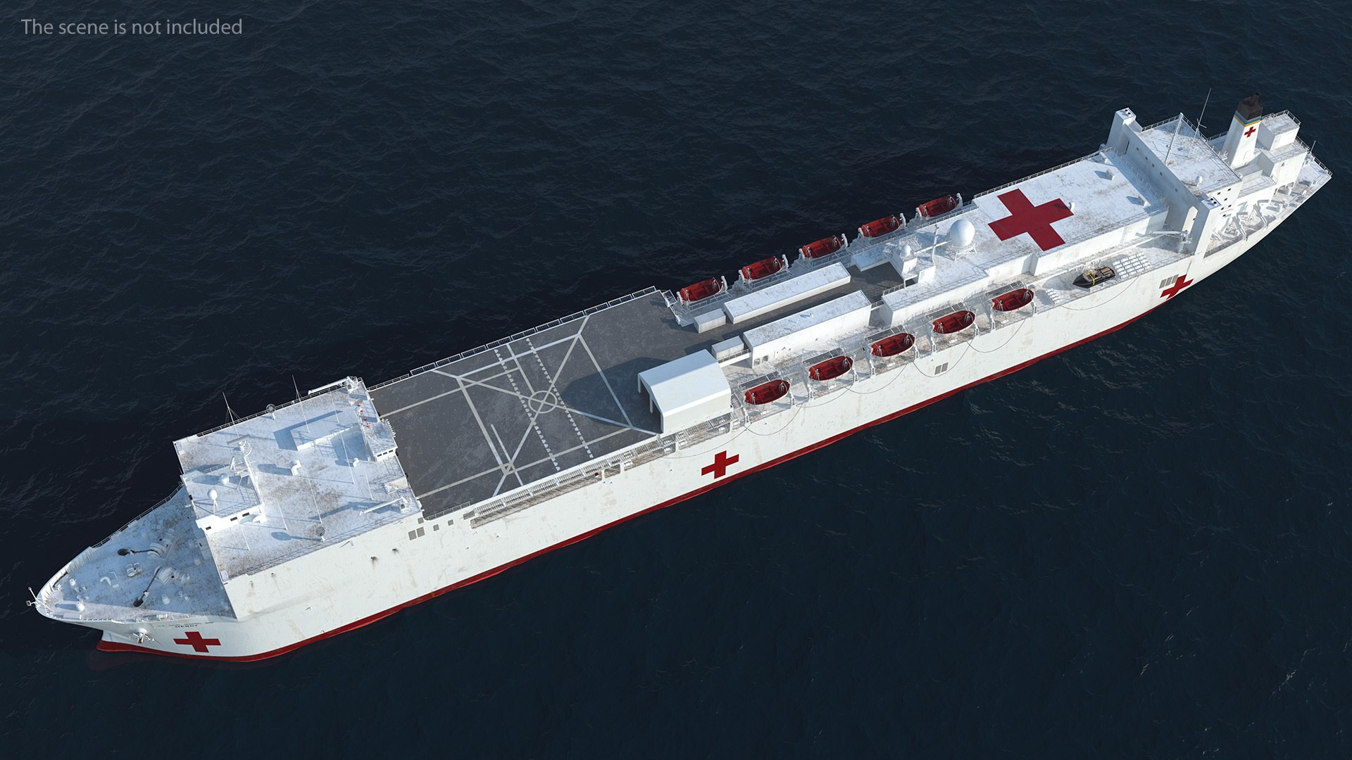 Usns mercy t ah 3D model - TurboSquid 1605795