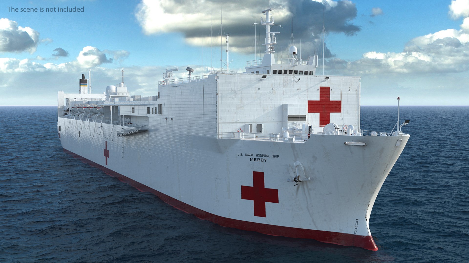 Usns mercy t ah 3D model - TurboSquid 1605795