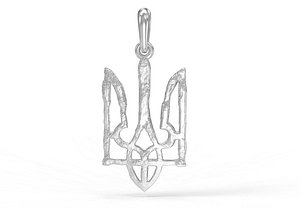 3D Ukraine coat of arms 4 pendant 3D print model