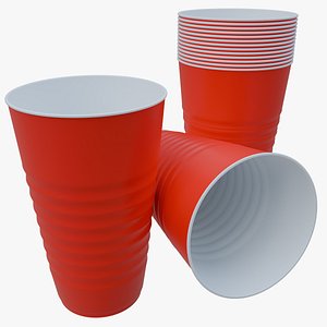 Plastic Cup V1 3D model