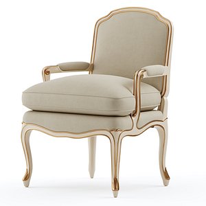 Louis Vuitton Cocoon armchair 3D model - Download Furniture on
