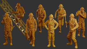 Czechoslovakian firefighter 90s Pack 1