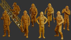 Czechoslovakian firefighter 90s Pack 1