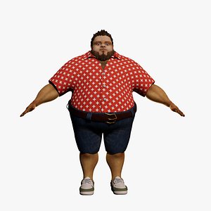Cartoon Man NoRig 3D