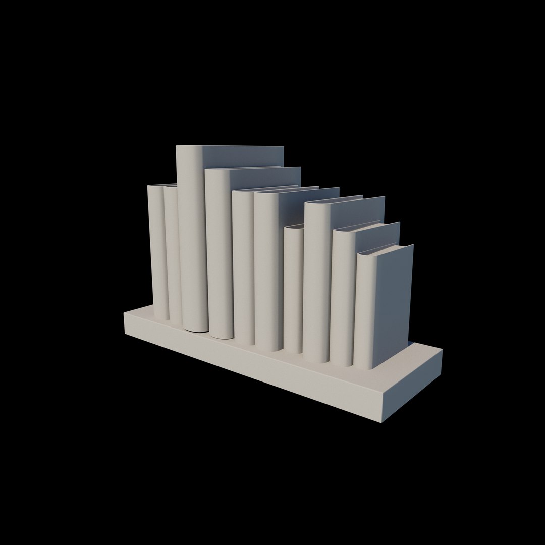 3D Model Bookshelf 3D Model - TurboSquid 2378065