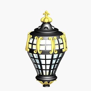 3D Stern lantern La Belle 1684 model