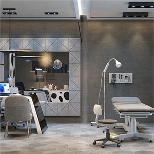 Exam Room Gray 3D model