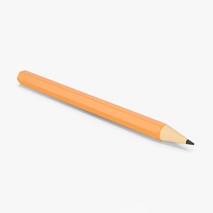 Yellow Pencil 3D model