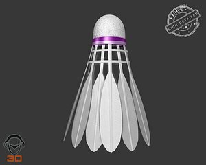 3d 3ds shuttlecock modeled