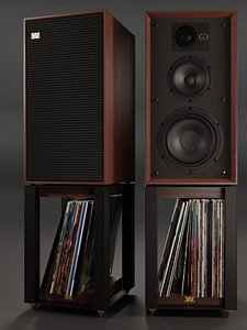 Wharfedale LINTON Heritage Loudspeakers and Stands with Vinyls