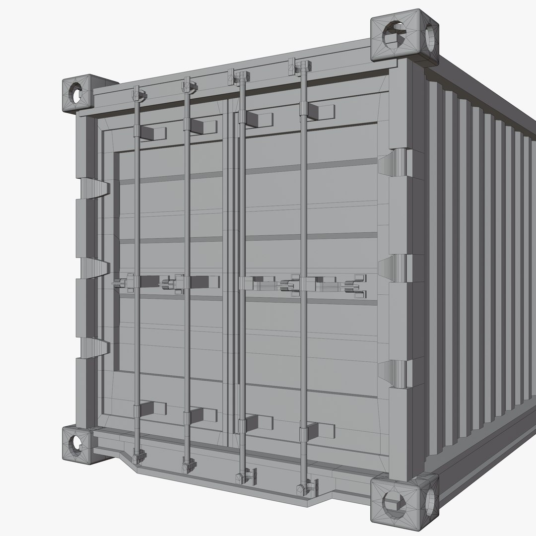 3D Cargo Container Red PBR Textures - TurboSquid 2309257