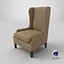 Eleganter Ohrensessel