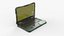 Vortex X9 Sci-Fi Tactical Laptop Opened Green
