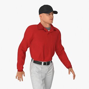 3D Young Man in Casual Clothes Rigged model