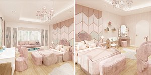 Girls bedroom interior design