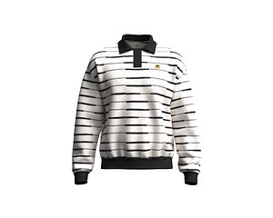 3D model Mens polo sweatshirt with different placket