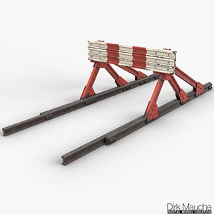 3d model railroad buffer
