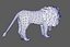 Lion mâle prêt pour le jeu et l'animation