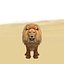 Lion mâle prêt pour le jeu et l'animation