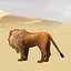 Lion mâle prêt pour le jeu et l'animation
