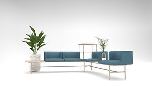 3D model Agora seating system