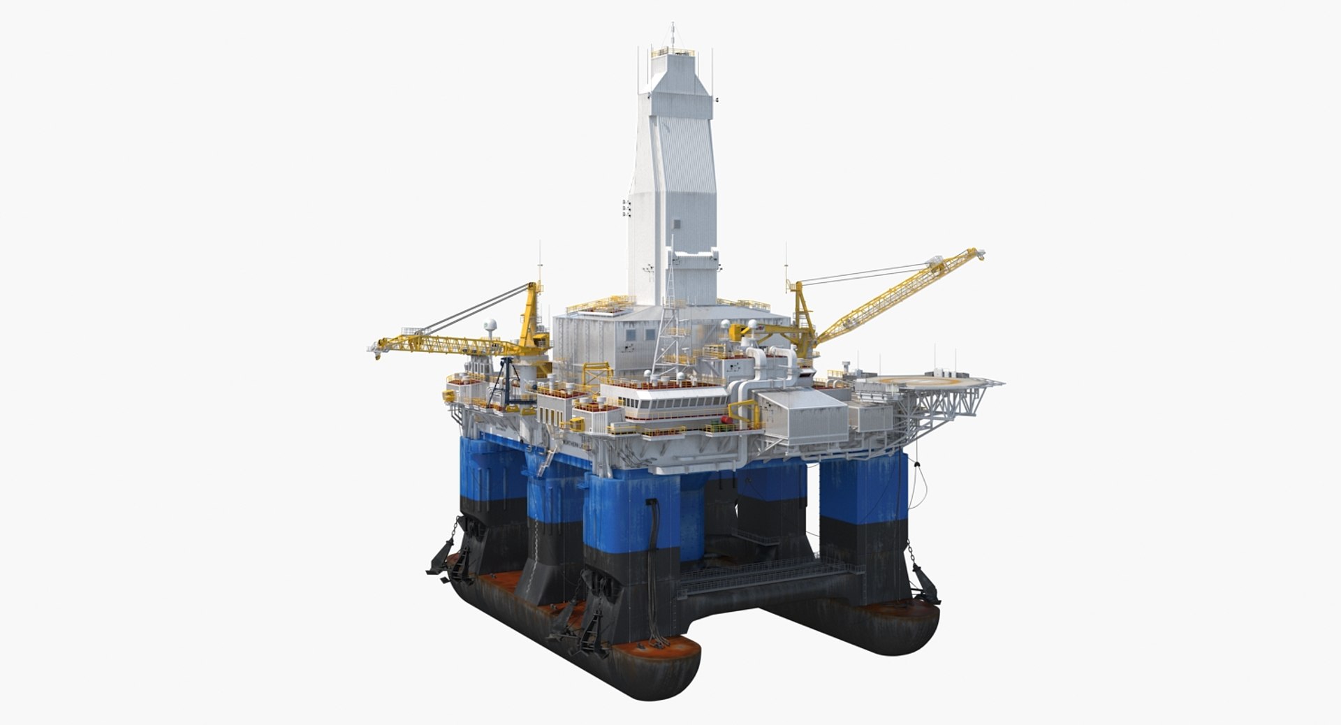 Drilling Rig Rigged 3D Model 3D model preview