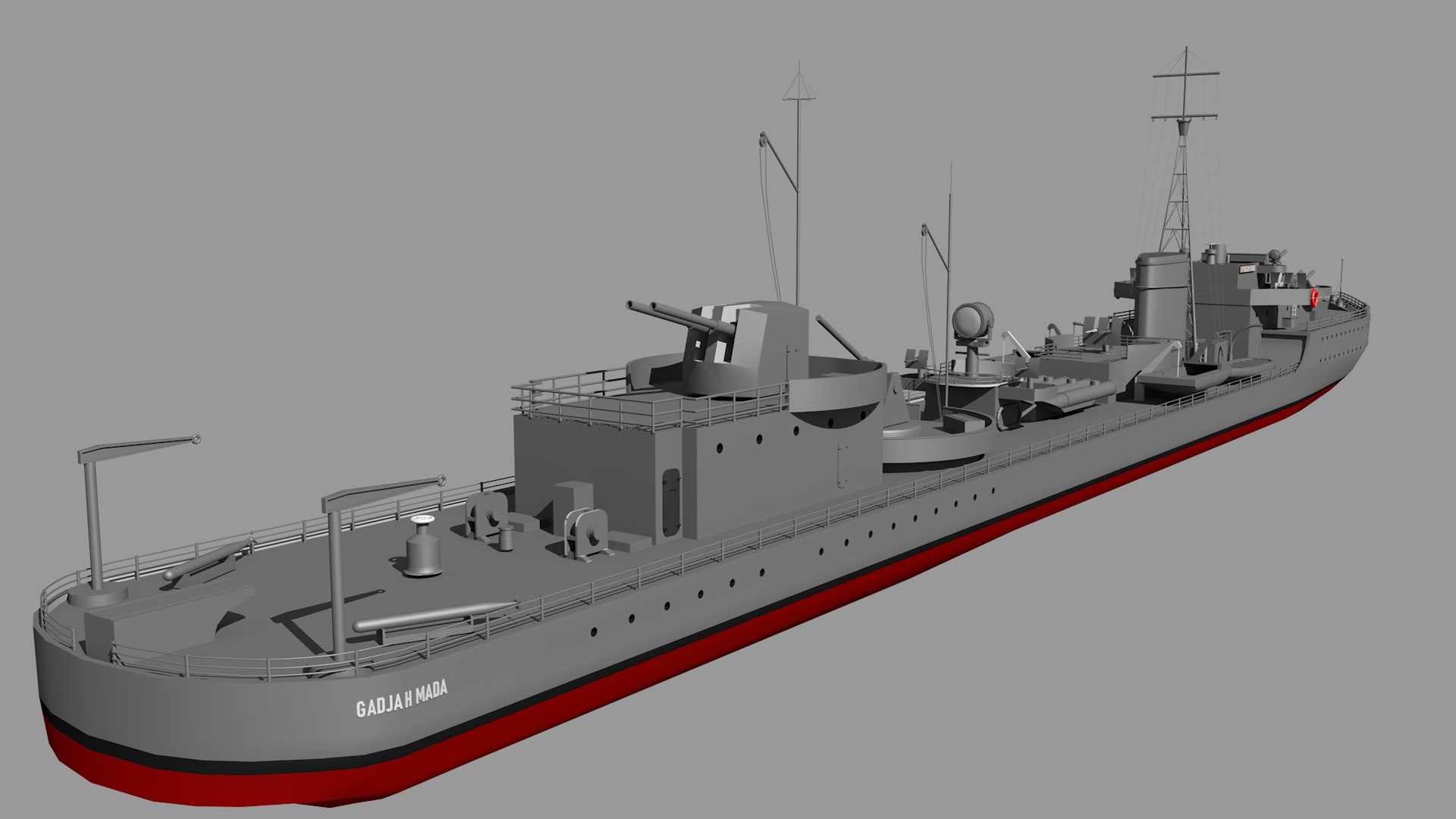 RI GAJAH MADA 3D Model - TurboSquid 2225170