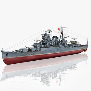 japanese cruiser suzuya 3D model