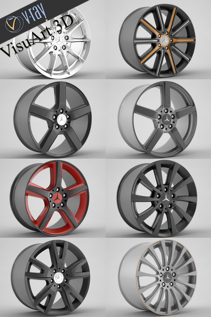 3d mercedes cls rim model