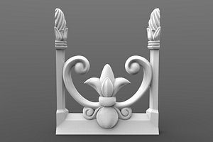 element of decoration for the fence and roof